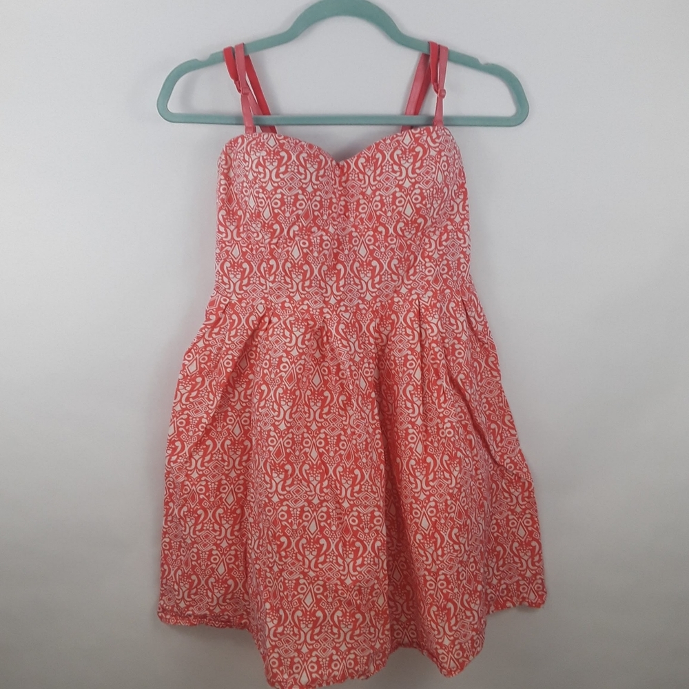 Spaghetti Strap Short Pink Dress Size Large 11-13